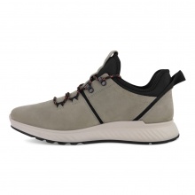 ECCO Wanderschuhe Exostride Low (YAK-Leder) vetivergrau Herren